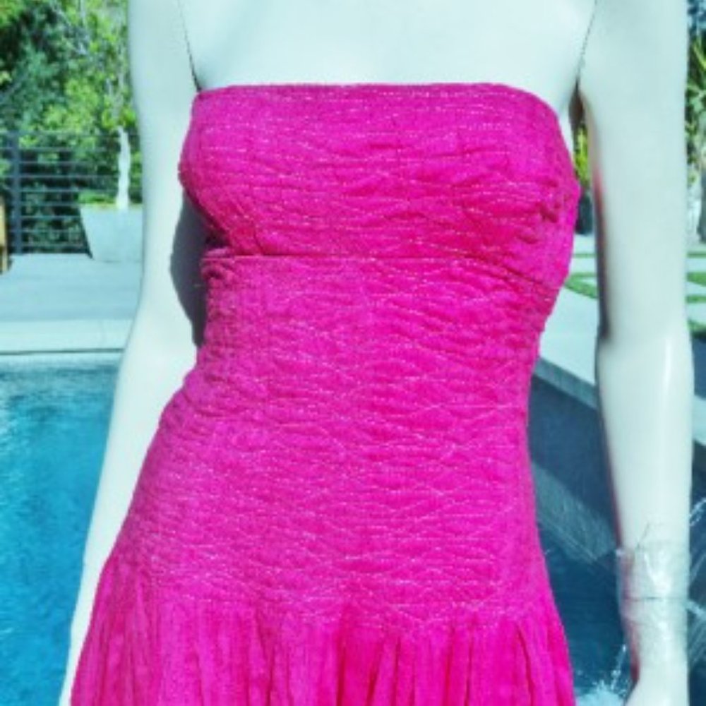 Diane VenFurnsterberg LOVELY PINK SHOULDERLESS DR - Picture 2 of 7